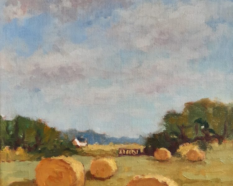 Paysage, Meules de foin région d'Hennebont